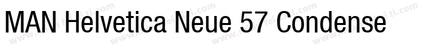 MAN Helvetica Neue 57 Condensed字体转换